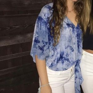 Lovestitch tie dye blue top